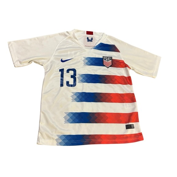 Nike Alex Morgan‎ USA Soccer Team Jersey 13 Size 26 2018 Rare World Cup - Picture 1 of 11